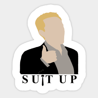 HIMYM "SUIT UP" - Barney Stinson Minimalist Sticker